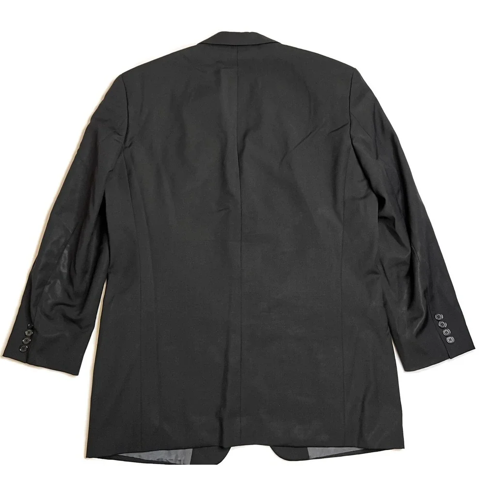 Hugo Boss Blazer‎ Einstein Mens 42R Black Wool Sport Coat Suit Jacket 3 Button